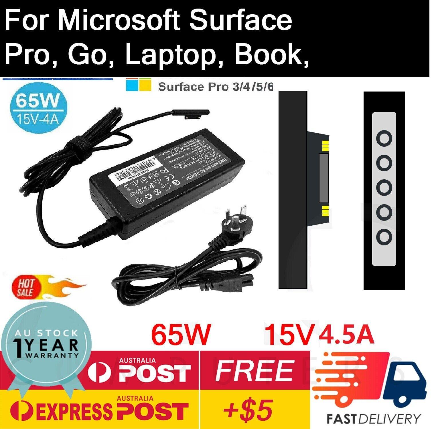 Microsoft Surface Pro 1 2 3 4 5 6 7 8 X/Book/RT/Go Tablet Laptop Charger Adapter - BESTA
